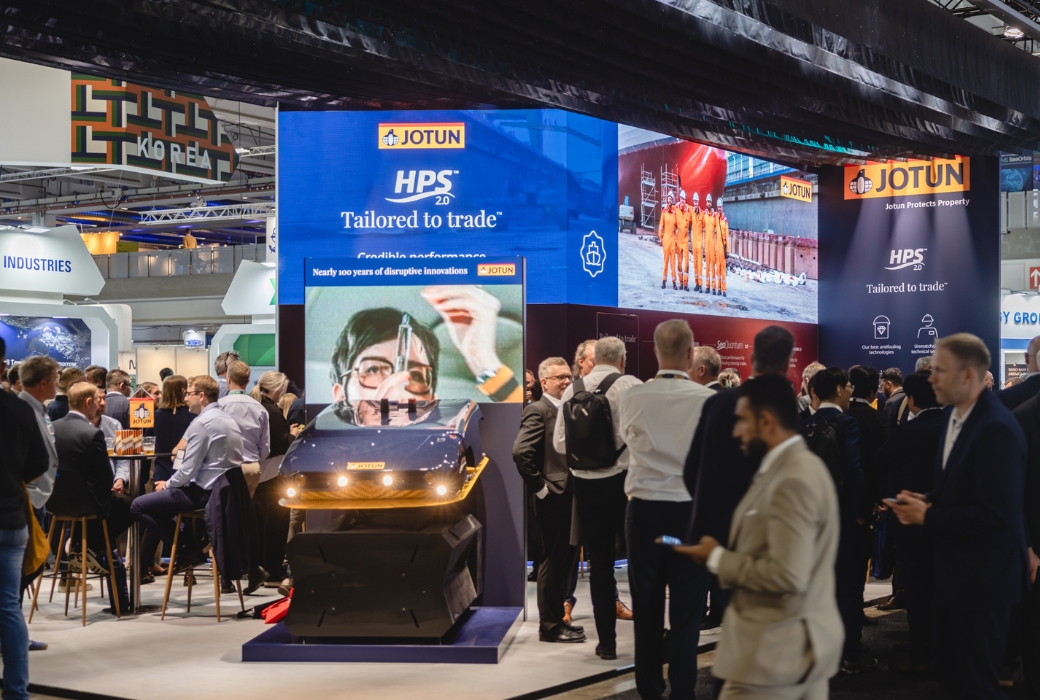 Jotun på Nor-Shipping. Messestand by NPG