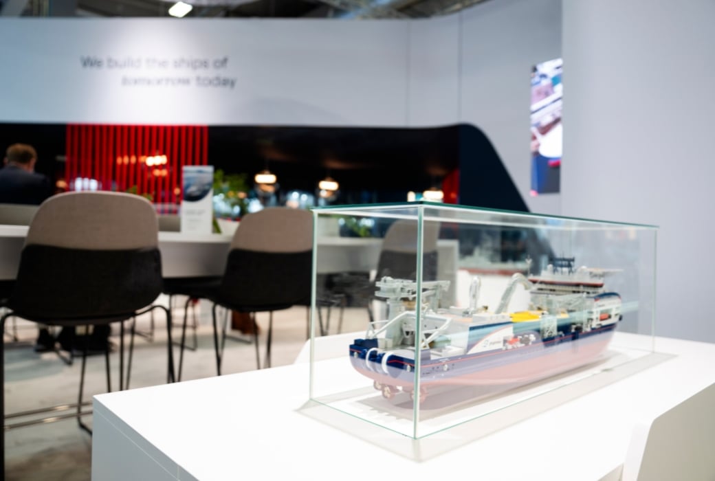 VARD på Nor-Shipping. Messestand by NPG