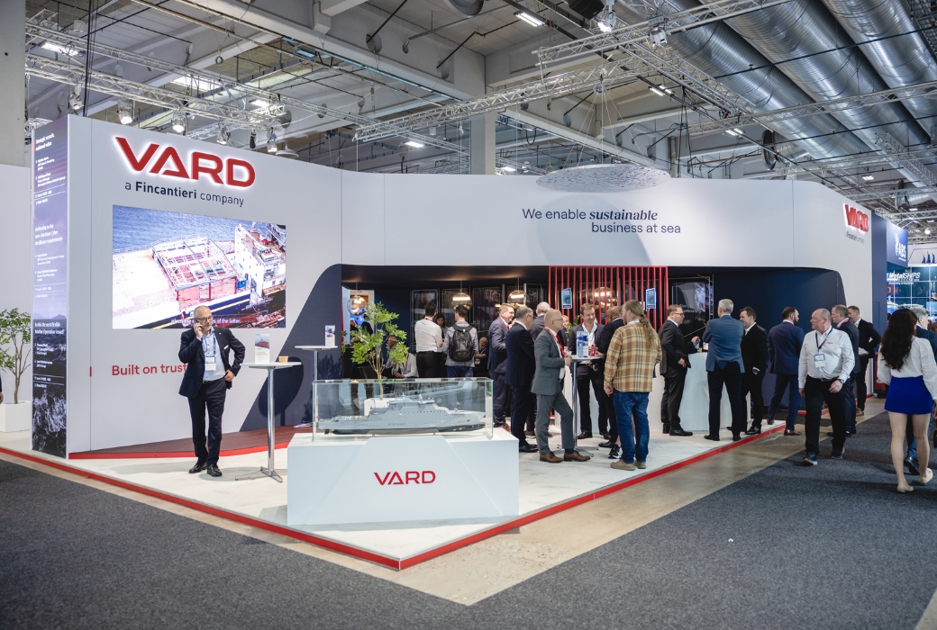 VARD på Nor-Shipping. Messestand by NPG