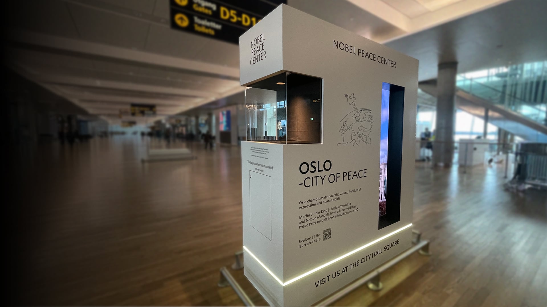 Nobels Fredssenter på Oslo lufthavn: Slik aktiverer NPG verdens mest prestisjefylte pris
